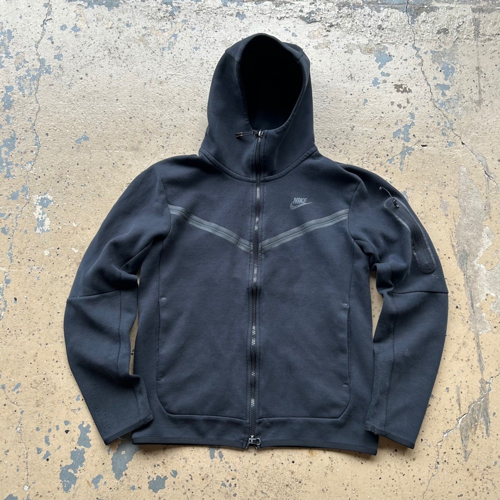 Nike  Tech Fleece Full Zip Hoodie Black Mens Small